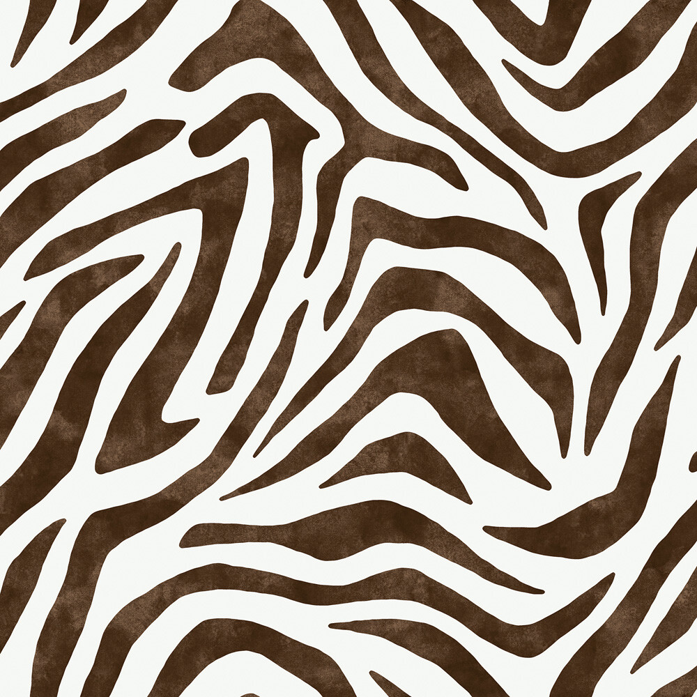 RuZebra Brown Peel & Stick Wallpaper