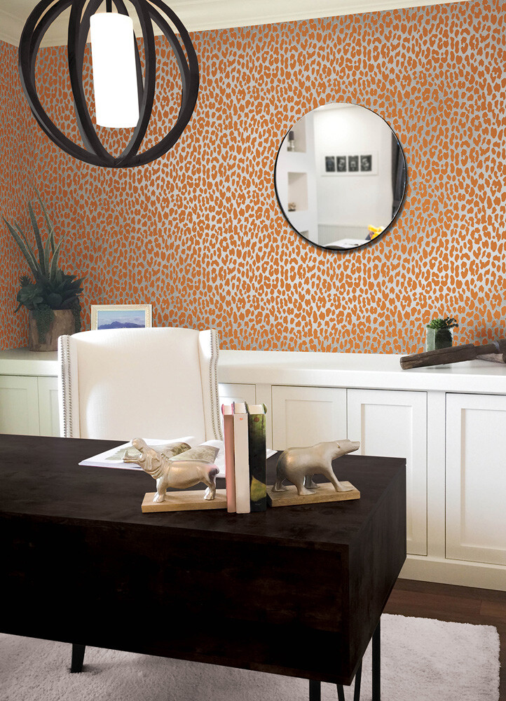 RuLeopard l’Orange Peel & Stick Wallpaper