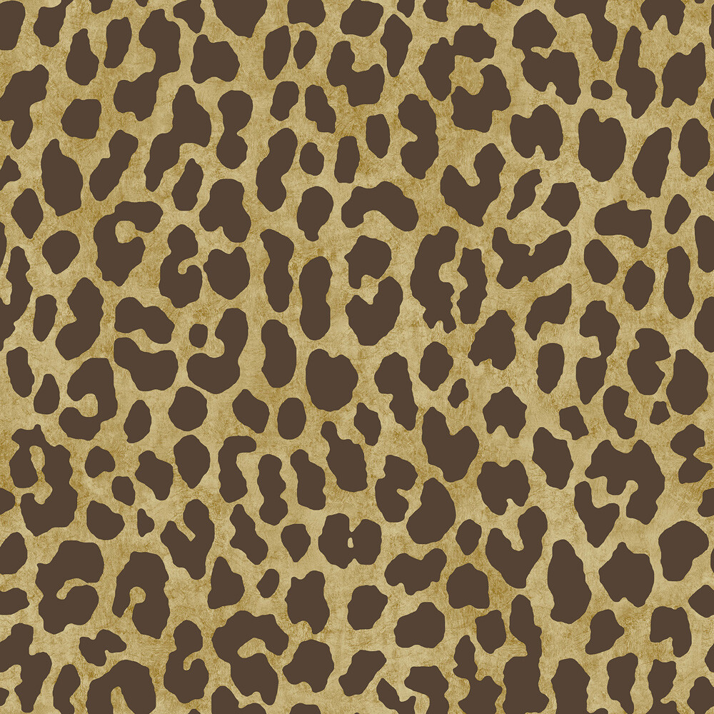 RuLeopard Brown Peel & Stick Wallpaper